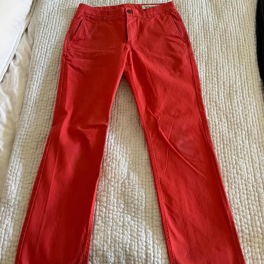 Bonobos | Washed Chinos - 30"x 30" in Straight Fit, Color: "Salmon"